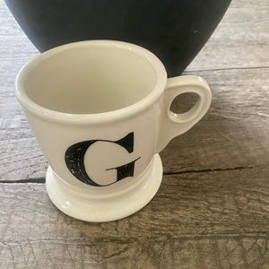Anthropologie Letter G Monogram Mug